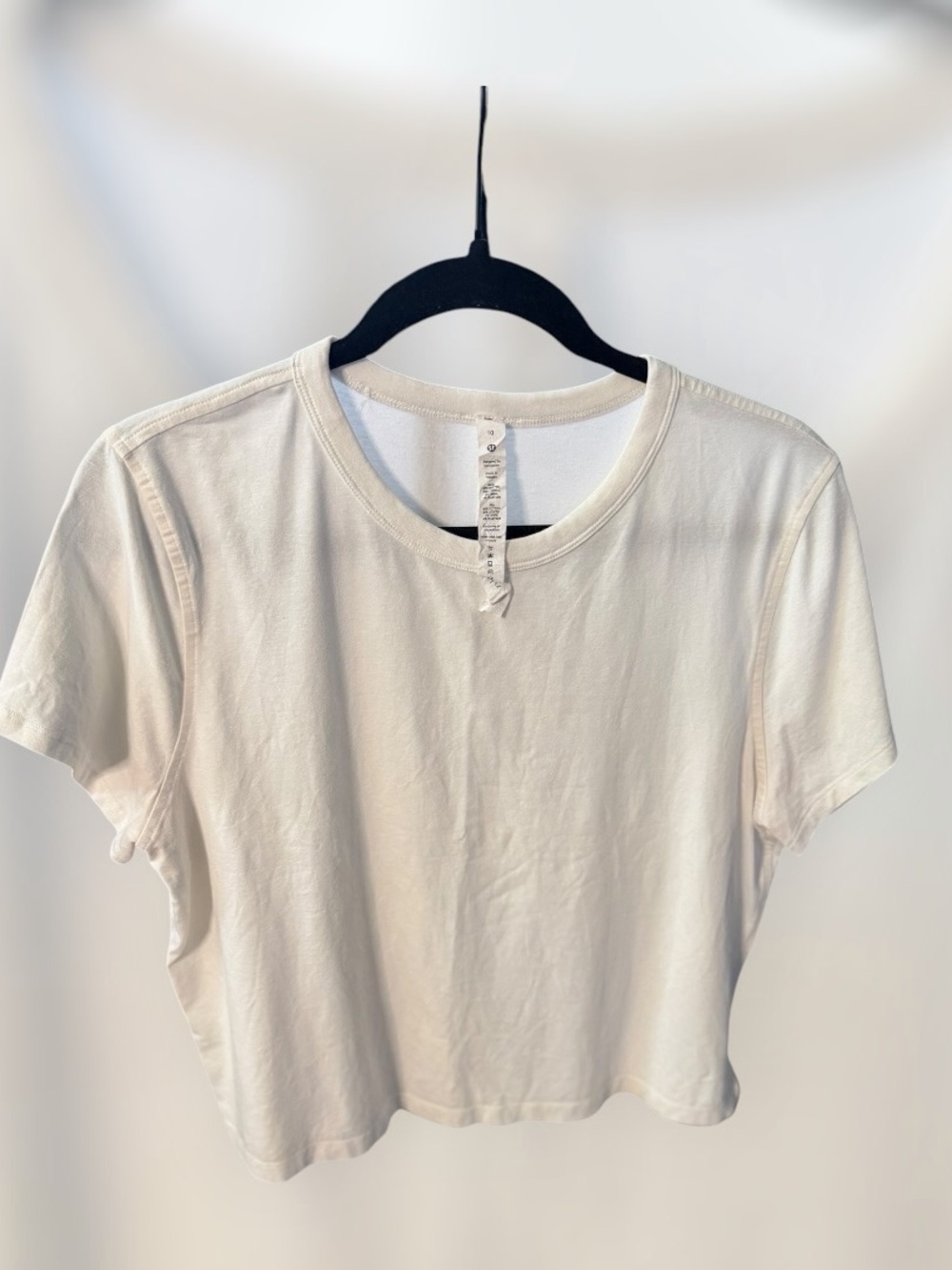 Lululemon white Classic-Fit Cotton-Blend Long Sleeve Shirt.